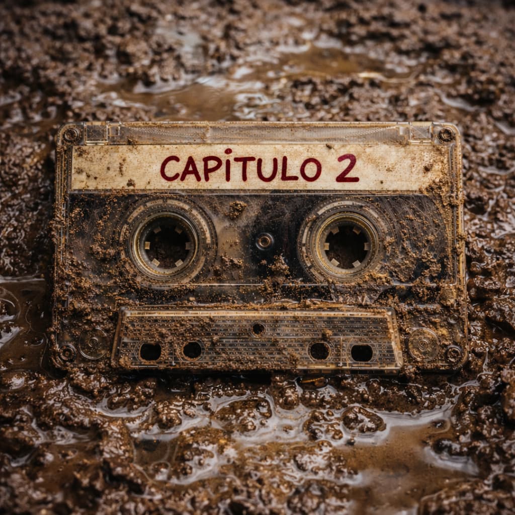 Cassette etiquetado como Capítulo 2 cubierto de barro y agua, imagen representativa de Más allá del rancho Skinwalker temporada 2