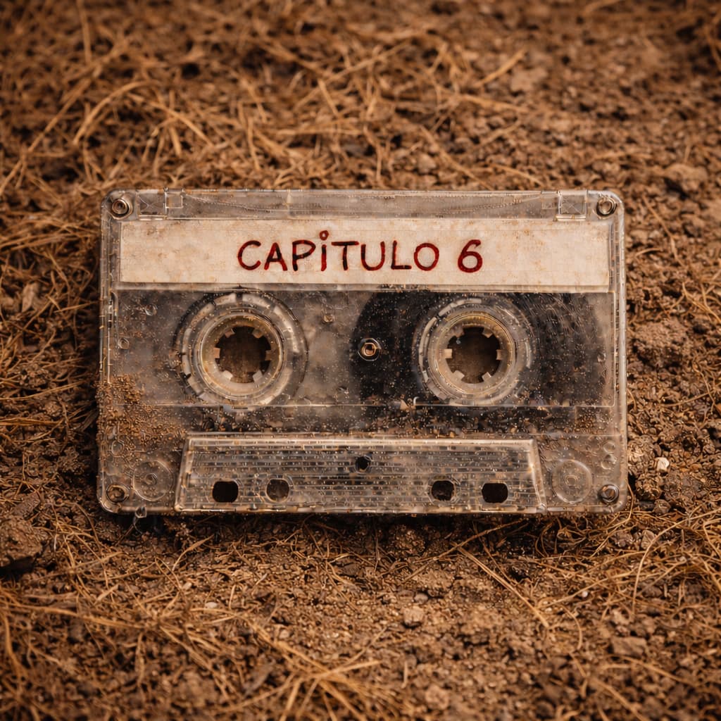 Cassette del capítulo 6 de Más allá del Rancho Skinwalker sobre terreno natural, análisis detallado de registros